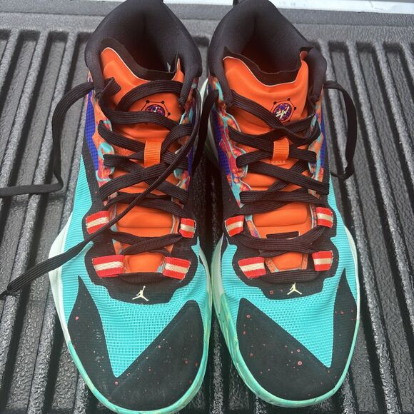 Nike Air Jordan Zion 1 Mens Basketball Shoes DA3130-800 Hyper Jade Size 9.5 - Picture 2 of 9